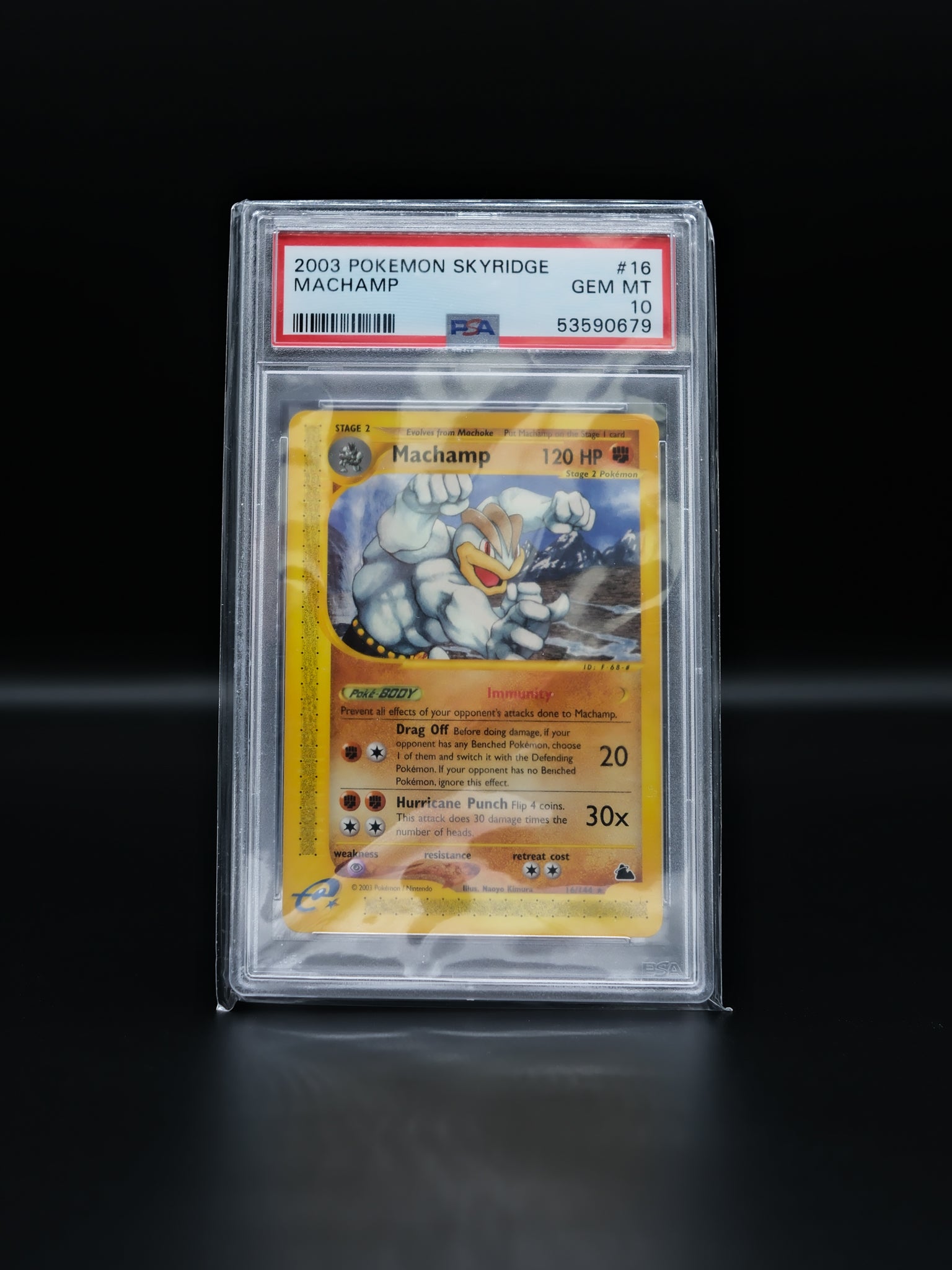 Pokemon Machamp Skyridge 16/144: PSA 10 Slab