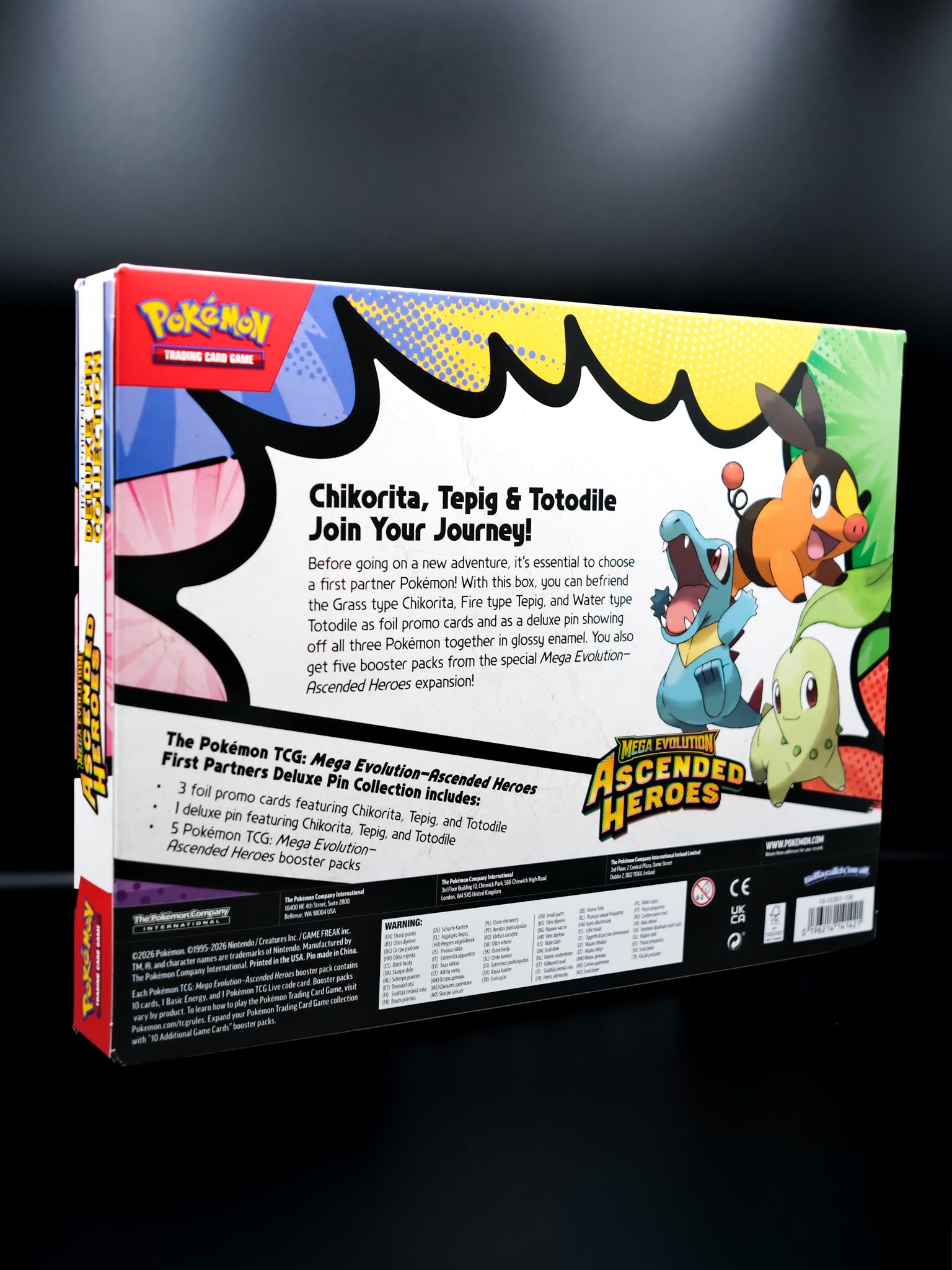 Pokemon Ascended Heroes First Partners Deluxe Pin Collection