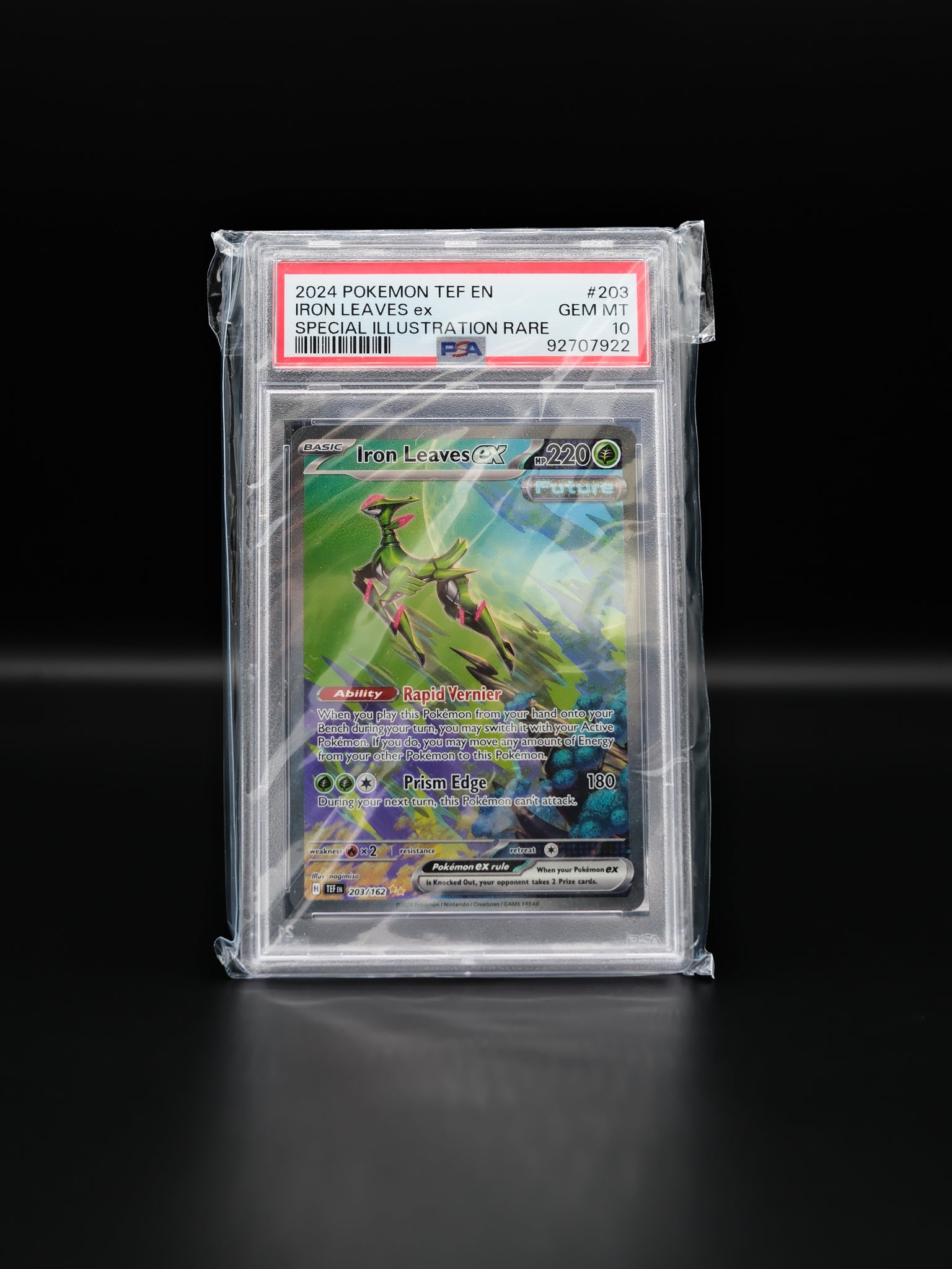 Pokemon Iron Leaves EX Temporal Forces (203/162): PSA 10 Slab
