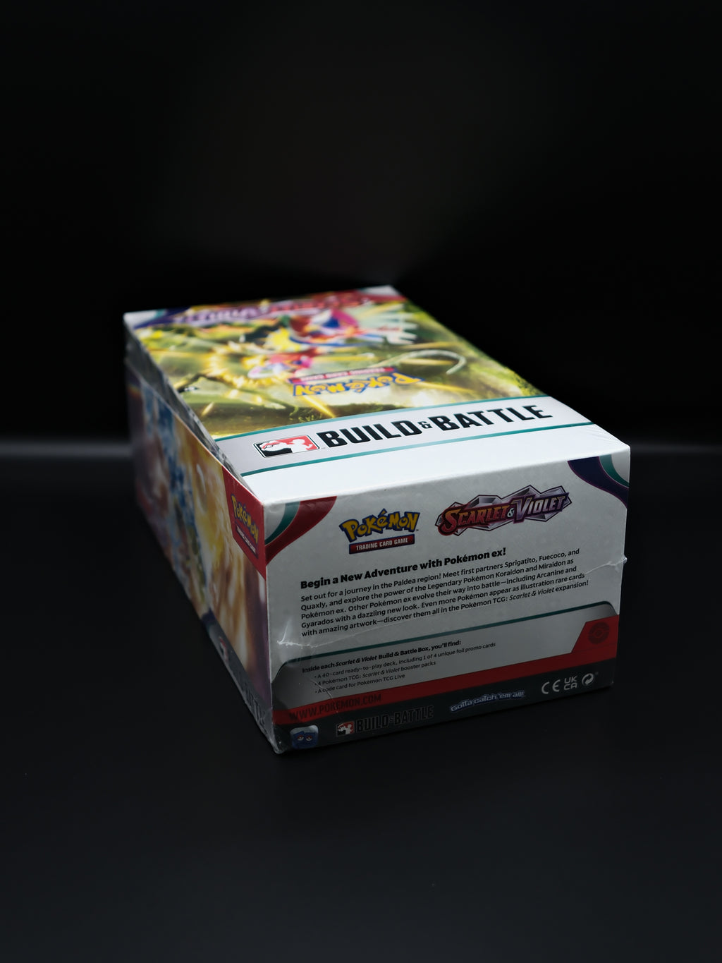 Pokemon Scarlet and Violet Build and Battle Sealed Display